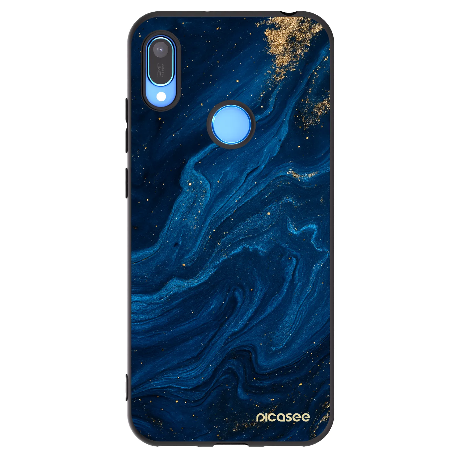 Picasee fekete szilikon tok az alábbi mobiltelefonokra Huawei Y6 2019 - Blue