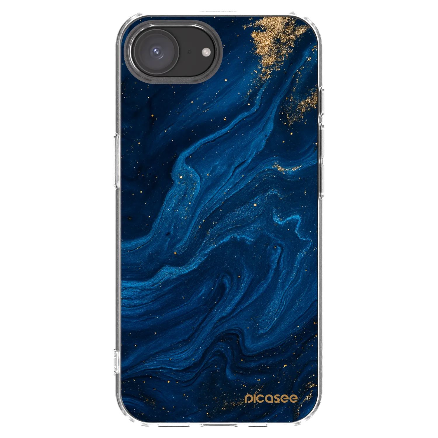 Picasee átlátszó szilikon tok az alábbi mobiltelefonokra Apple iPhone 17e - Blue