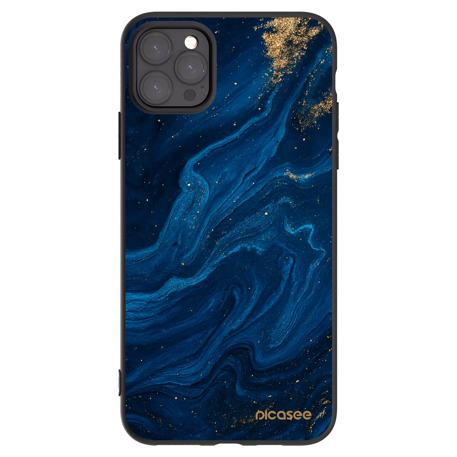 Picasee fekete szilikon tok az alábbi mobiltelefonokra Apple iPhone 11 Pro Max - Blue