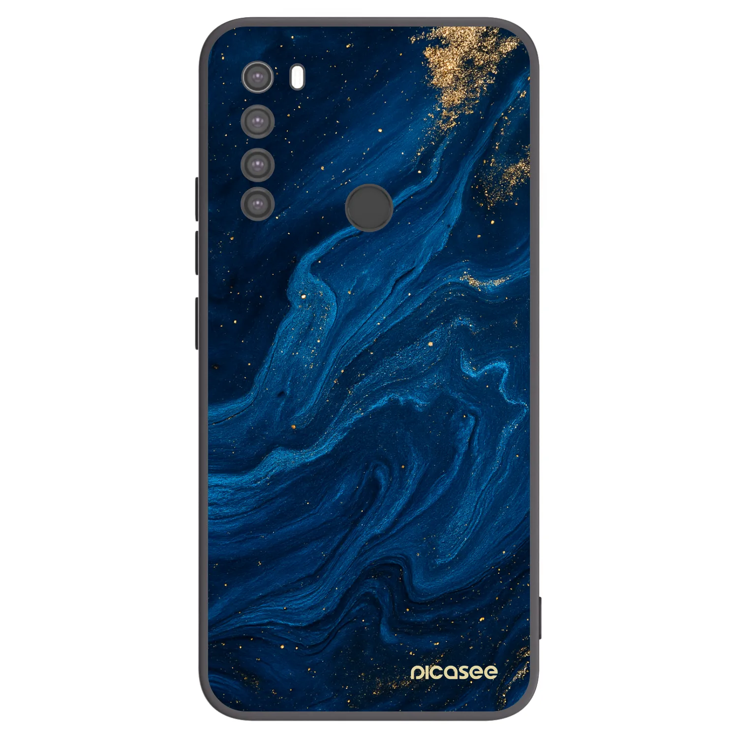 Picasee fekete szilikon tok az alábbi mobiltelefonokra Xiaomi Redmi Note 8 - Blue