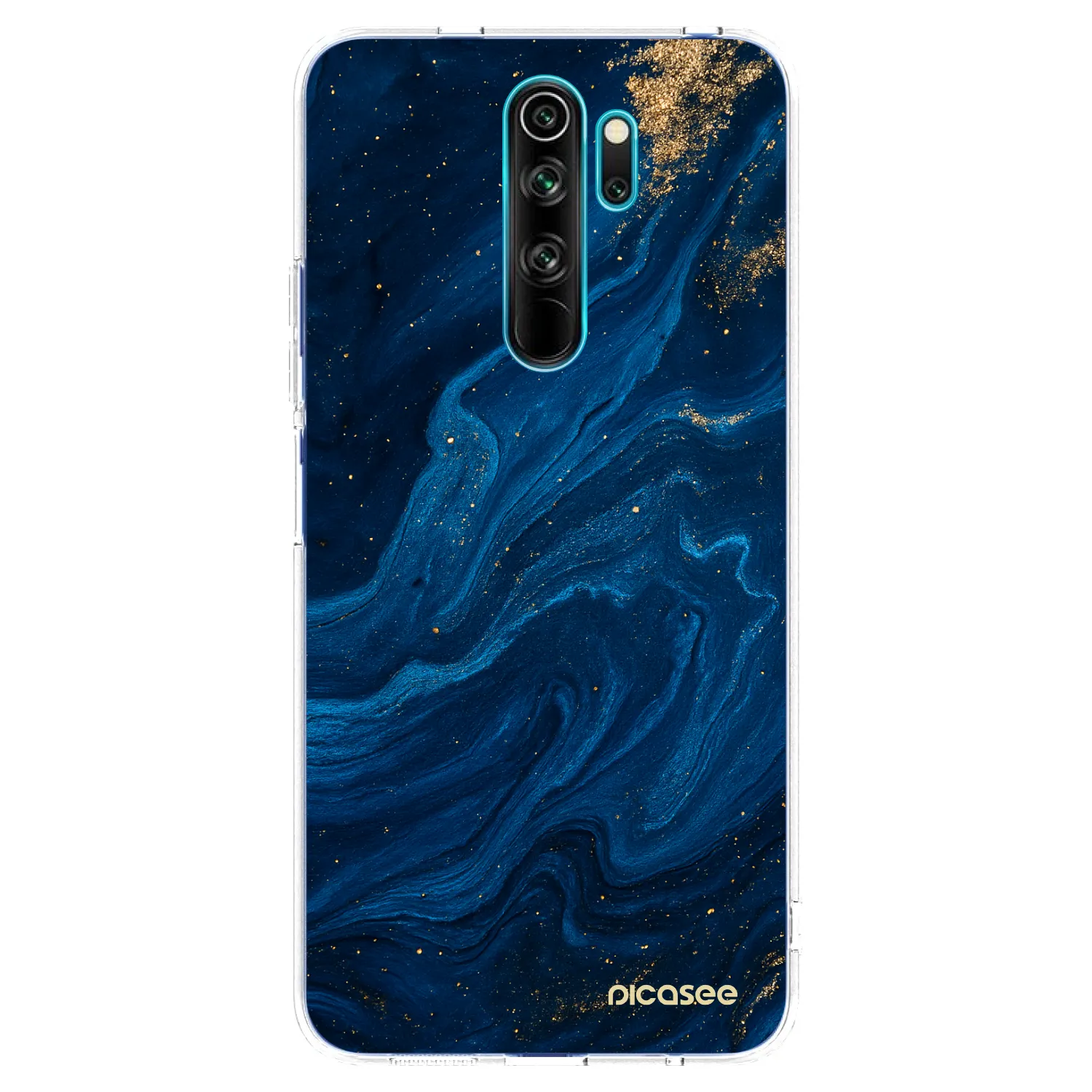 Picasee átlátszó szilikon tok az alábbi mobiltelefonokra Xiaomi Redmi Note 8 Pro - Blue