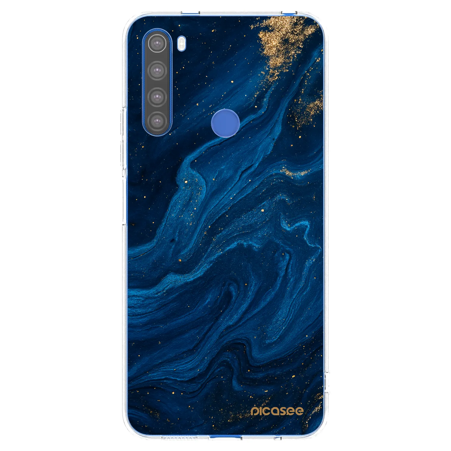 Picasee átlátszó szilikon tok az alábbi mobiltelefonokra Xiaomi Redmi Note 8T - Blue