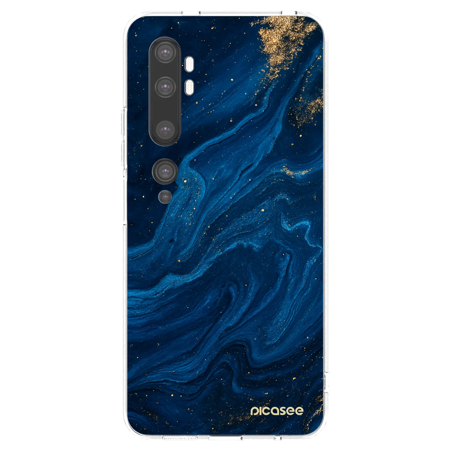 Picasee átlátszó szilikon tok az alábbi mobiltelefonokra Xiaomi Mi Note 10 (Pro) - Blue