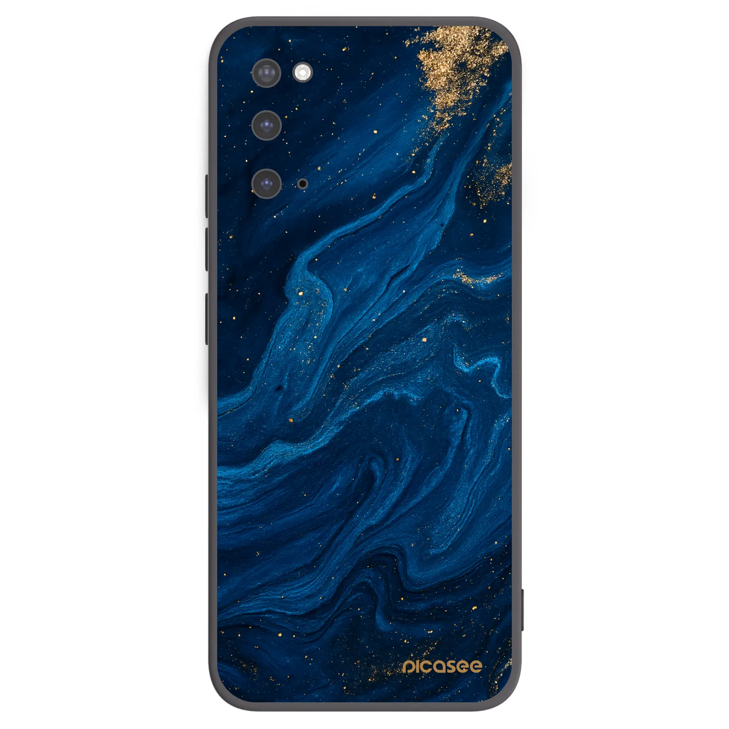 Picasee fekete szilikon tok az alábbi mobiltelefonokra Samsung Galaxy S20 G980F - Blue