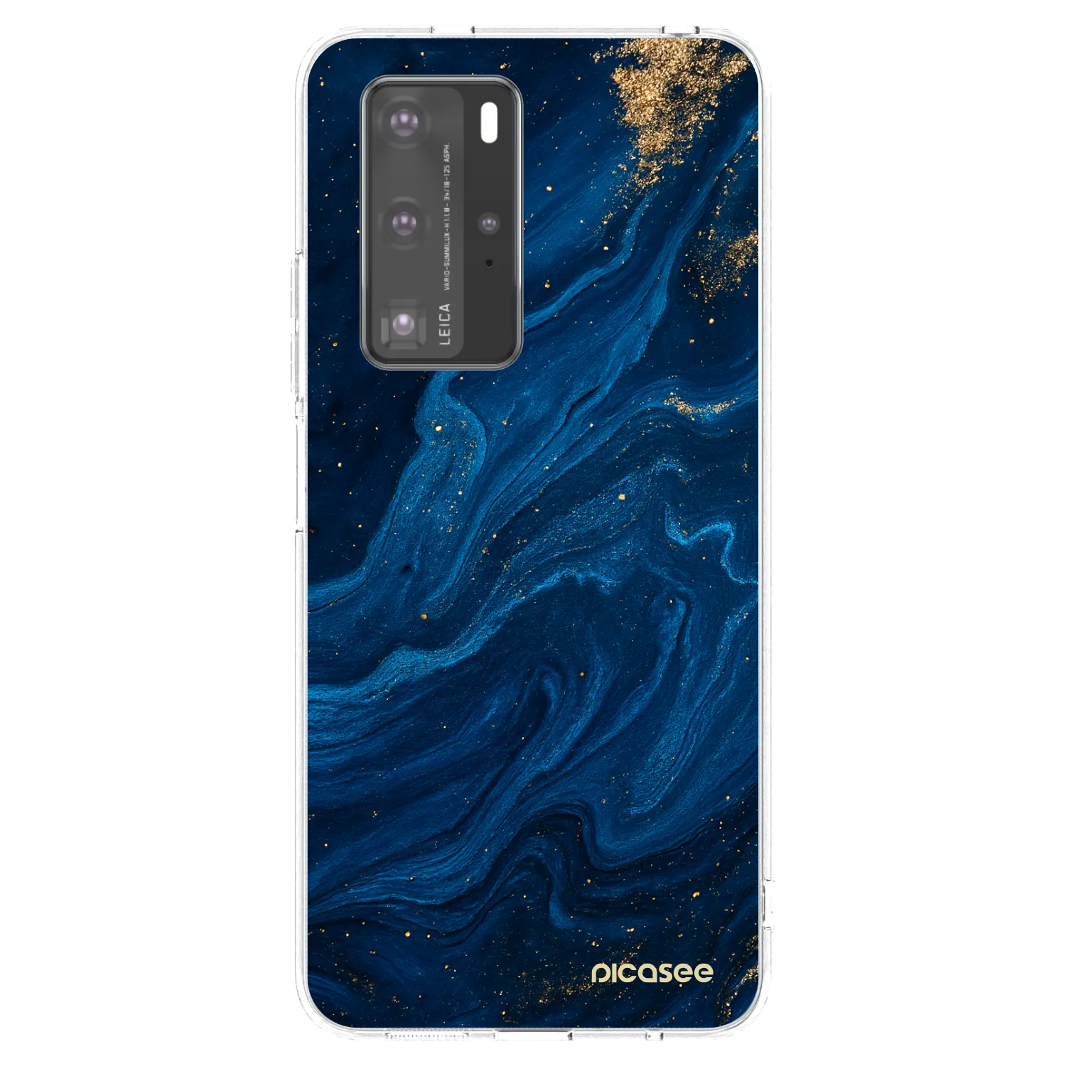 Picasee átlátszó szilikon tok az alábbi mobiltelefonokra Huawei P40 Pro - Blue