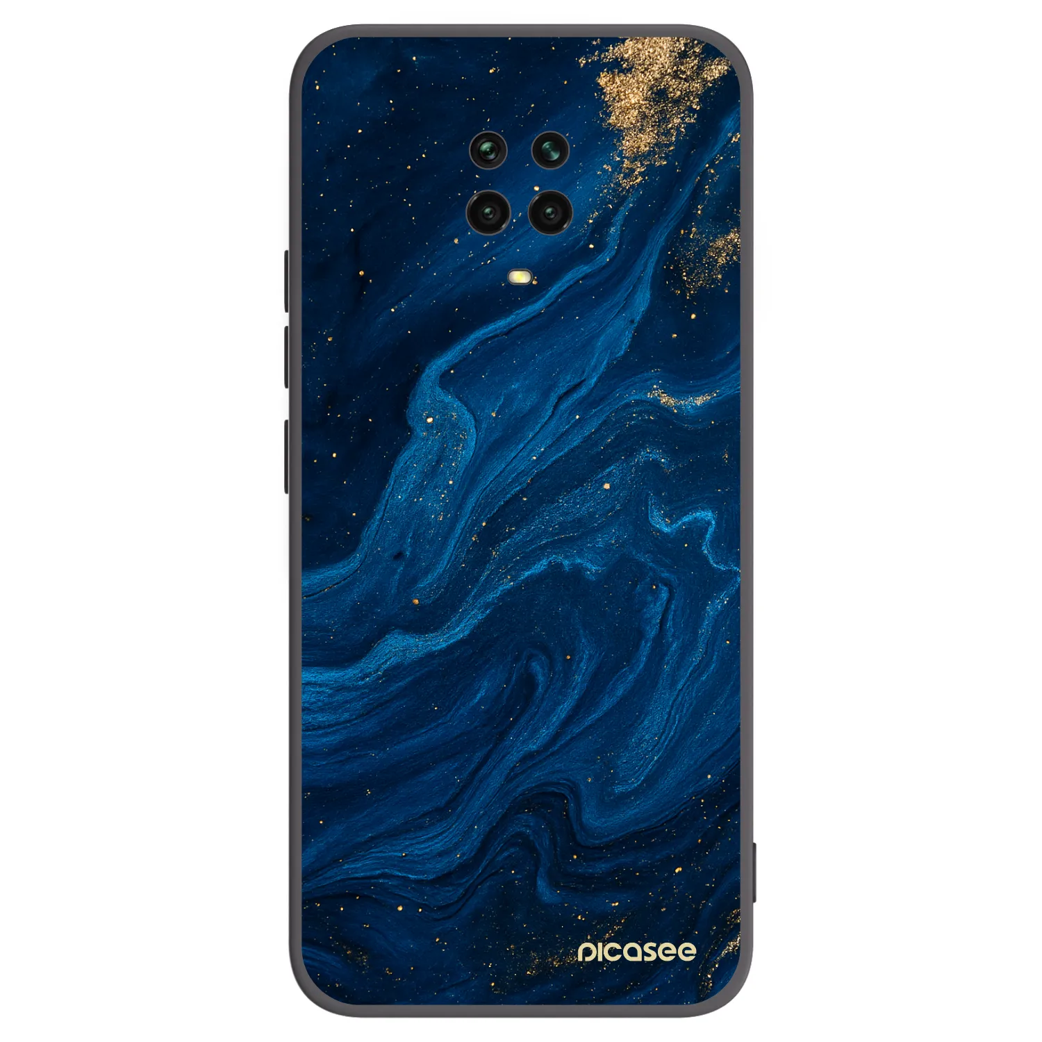 Picasee fekete szilikon tok az alábbi mobiltelefonokra Xiaomi Redmi Note 9 Pro - Blue
