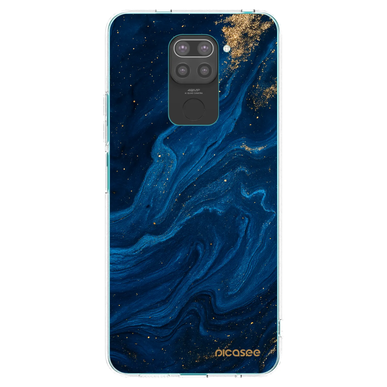 Picasee fekete szilikon tok az alábbi mobiltelefonokra Xiaomi Redmi Note 9 - Blue