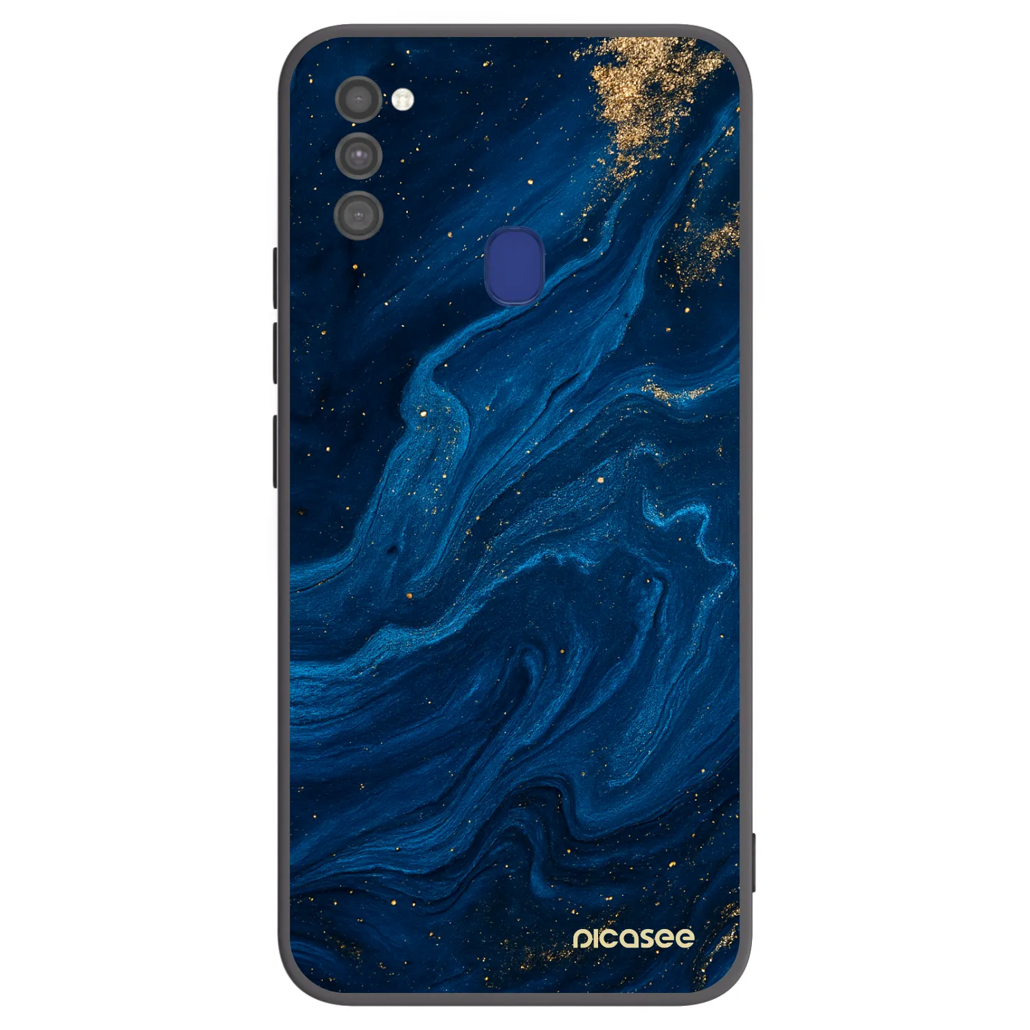 Picasee fekete szilikon tok az alábbi mobiltelefonokra Samsung Galaxy M21 M215F - Blue