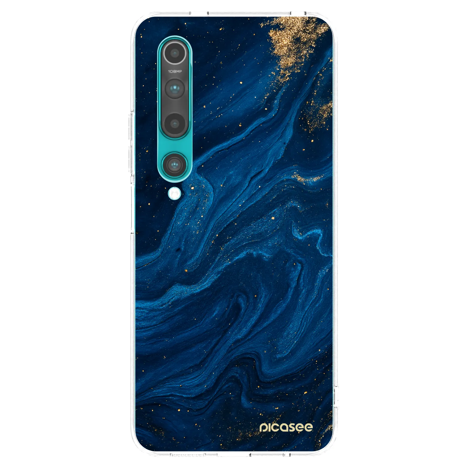 Picasee átlátszó szilikon tok az alábbi mobiltelefonokra Xiaomi Mi 10 - Blue