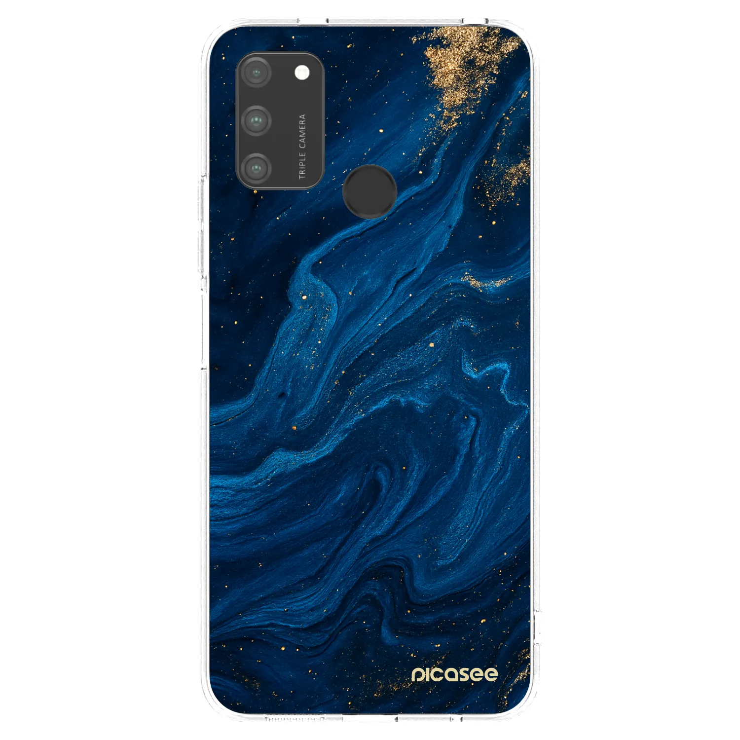Picasee átlátszó szilikon tok az alábbi mobiltelefonokra Honor 9A - Blue
