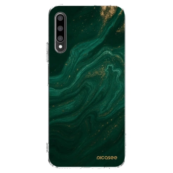 Picasee átlátszó szilikon tok az alábbi mobiltelefonokra Honor 9X Pro - Green