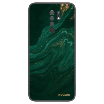 Picasee fekete szilikon tok az alábbi mobiltelefonokra Xiaomi Redmi 9 - Green