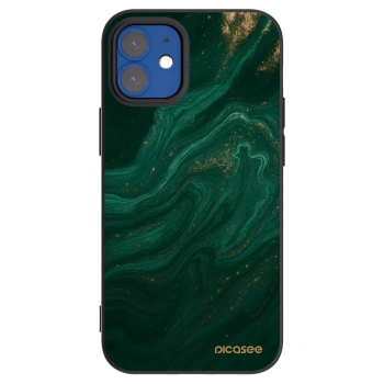 Picasee fekete szilikon tok az alábbi mobiltelefonokra Apple iPhone 12 mini - Green
