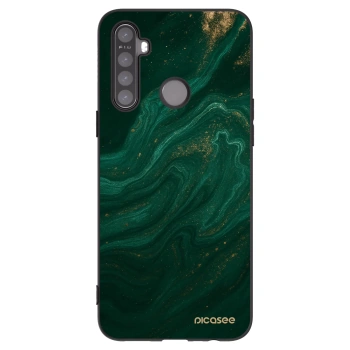 Picasee fekete szilikon tok az alábbi mobiltelefonokra Realme 6i - Green