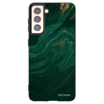 Picasee fekete szilikon tok az alábbi mobiltelefonokra Samsung Galaxy S21 5G G991B - Green