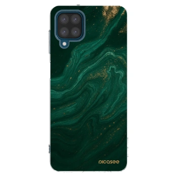 Picasee átlátszó szilikon tok az alábbi mobiltelefonokra Samsung Galaxy A12 A125F - Green