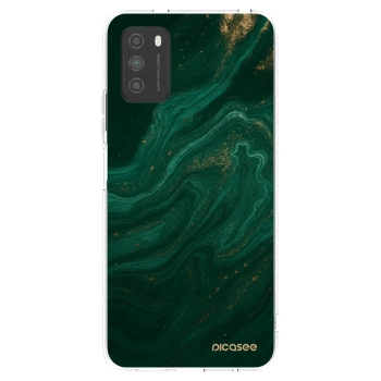 Picasee átlátszó szilikon tok az alábbi mobiltelefonokra Xiaomi Poco M3 - Green
