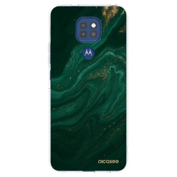 Picasee átlátszó szilikon tok az alábbi mobiltelefonokra Motorola Moto G9 Play - Green