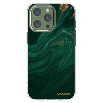 Picasee átlátszó szilikon tok az alábbi mobiltelefonokra Apple iPhone 13 Pro - Green