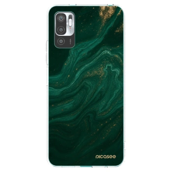 Picasee átlátszó szilikon tok az alábbi mobiltelefonokra Xiaomi Redmi Note 10 5G - Green