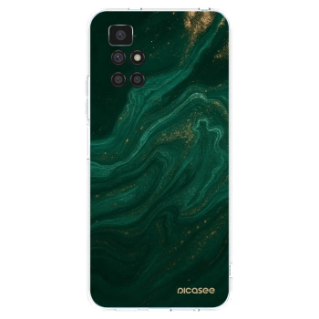 Picasee átlátszó szilikon tok az alábbi mobiltelefonokra Xiaomi Redmi 10 - Green