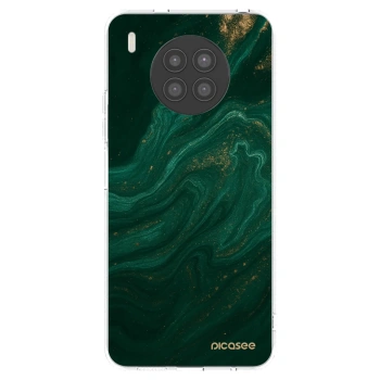 Picasee átlátszó szilikon tok az alábbi mobiltelefonokra Huawei Nova 8i - Green