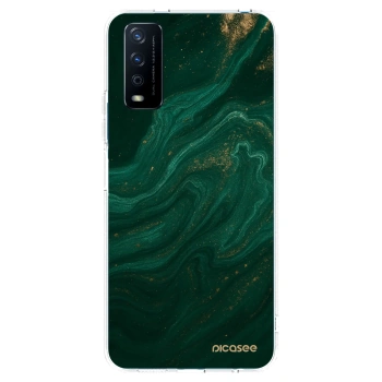 Picasee átlátszó szilikon tok az alábbi mobiltelefonokra Vivo Y11s - Green