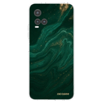 Picasee átlátszó szilikon tok az alábbi mobiltelefonokra Vivo Y33s - Green