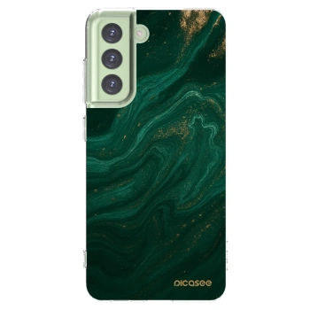 Picasee átlátszó szilikon tok az alábbi mobiltelefonokra Samsung Galaxy S21 FE 5G - Green