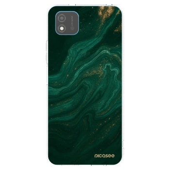 Picasee átlátszó szilikon tok az alábbi mobiltelefonokra Realme C11 (2021) - Green