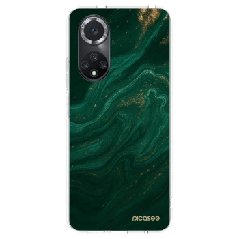 Picasee átlátszó szilikon tok az alábbi mobiltelefonokra Huawei Nova 9 SE - Green