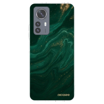 Picasee átlátszó szilikon tok az alábbi mobiltelefonokra Xiaomi 12 Pro - Green
