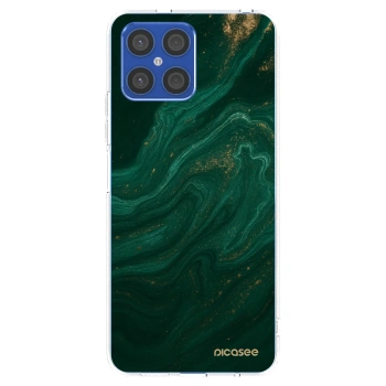 Picasee átlátszó szilikon tok az alábbi mobiltelefonokra Honor X8 4G - Green