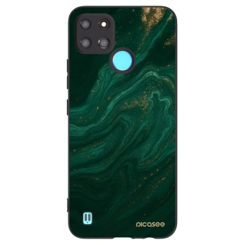 Picasee fekete szilikon tok az alábbi mobiltelefonokra Realme C21Y - Green