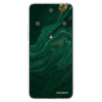 Picasee átlátszó szilikon tok az alábbi mobiltelefonokra Honor Magic5 Lite 5G - Green