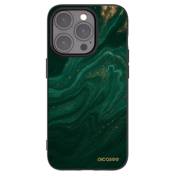 Picasee fekete szilikon tok az alábbi mobiltelefonokra Apple iPhone 15 Pro - Green