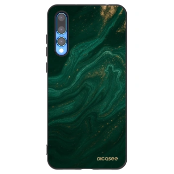 Picasee fekete szilikon tok az alábbi mobiltelefonokra Huawei P20 Pro - Green