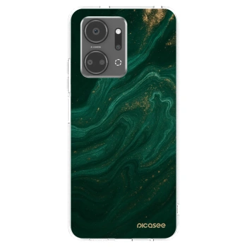 Picasee átlátszó szilikon tok az alábbi mobiltelefonokra Honor X7a - Green