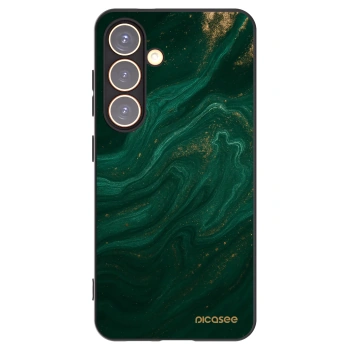 Picasee fekete szilikon tok az alábbi mobiltelefonokra Samsung Galaxy S24 S921B 5G - Green