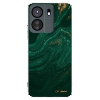 Picasee átlátszó szilikon tok az alábbi mobiltelefonokra Xiaomi Redmi 13C 4G - Green