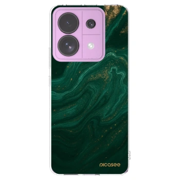 Picasee átlátszó szilikon tok az alábbi mobiltelefonokra Xiaomi Redmi Note 13 Pro 5G - Green