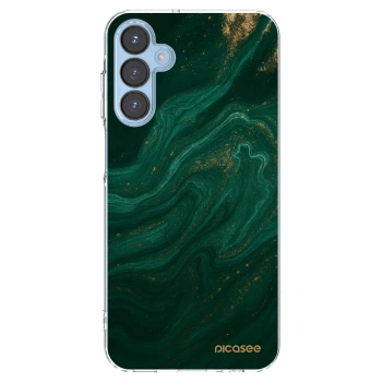 Picasee átlátszó szilikon tok az alábbi mobiltelefonokra Samsung Galaxy A15 A156B 5G - Green