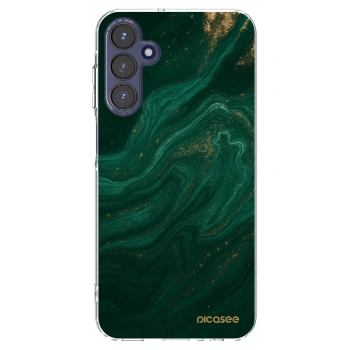 Picasee átlátszó szilikon tok az alábbi mobiltelefonokra Samsung Galaxy A15 A155F 4G - Green