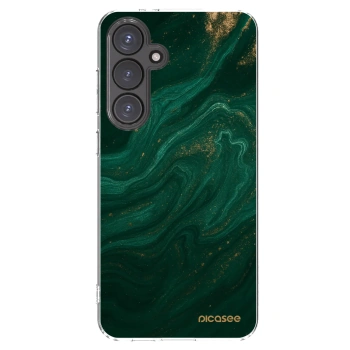 Picasee átlátszó szilikon tok az alábbi mobiltelefonokra Samsung Galaxy S24 FE S721B - Green