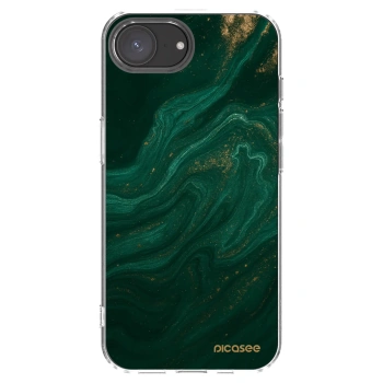 Picasee átlátszó szilikon tok az alábbi mobiltelefonokra Apple iPhone 17e - Green