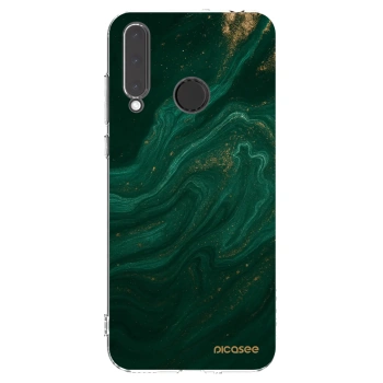 Picasee átlátszó szilikon tok az alábbi mobiltelefonokra Honor 20 Lite - Green