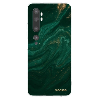Picasee átlátszó szilikon tok az alábbi mobiltelefonokra Xiaomi Mi Note 10 (Pro) - Green