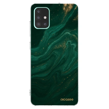 Picasee átlátszó szilikon tok az alábbi mobiltelefonokra Samsung Galaxy A51 A515F - Green