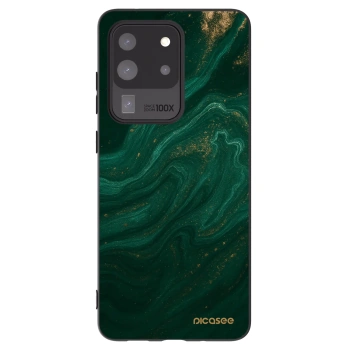 Picasee fekete szilikon tok az alábbi mobiltelefonokra Samsung Galaxy S20 Ultra 5G G988F - Green