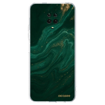Picasee átlátszó szilikon tok az alábbi mobiltelefonokra Xiaomi Redmi Note 9 Pro - Green